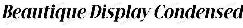 Beautique Display Condensed Black字体转换